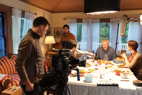 CCSF Cinema alumnus Kelly Gleason on the set of Potato, winner of Best Narrative Short at the 2019 City Shorts Film Festival