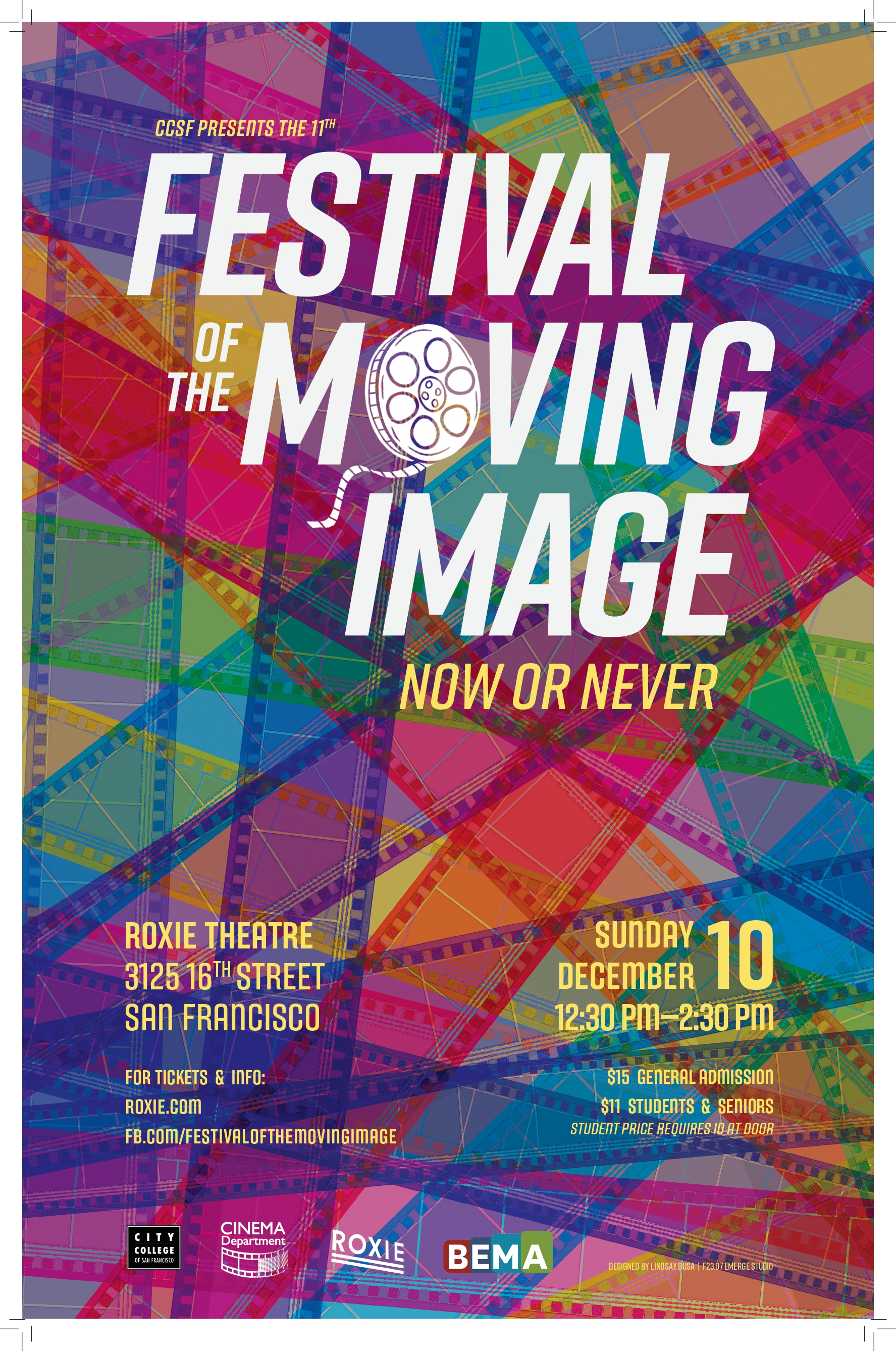 11th Annual Festival of the Moving Image Poster