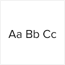 Thumbnail image showing example of Aa Bb Cc for the Proxima Nova font.
