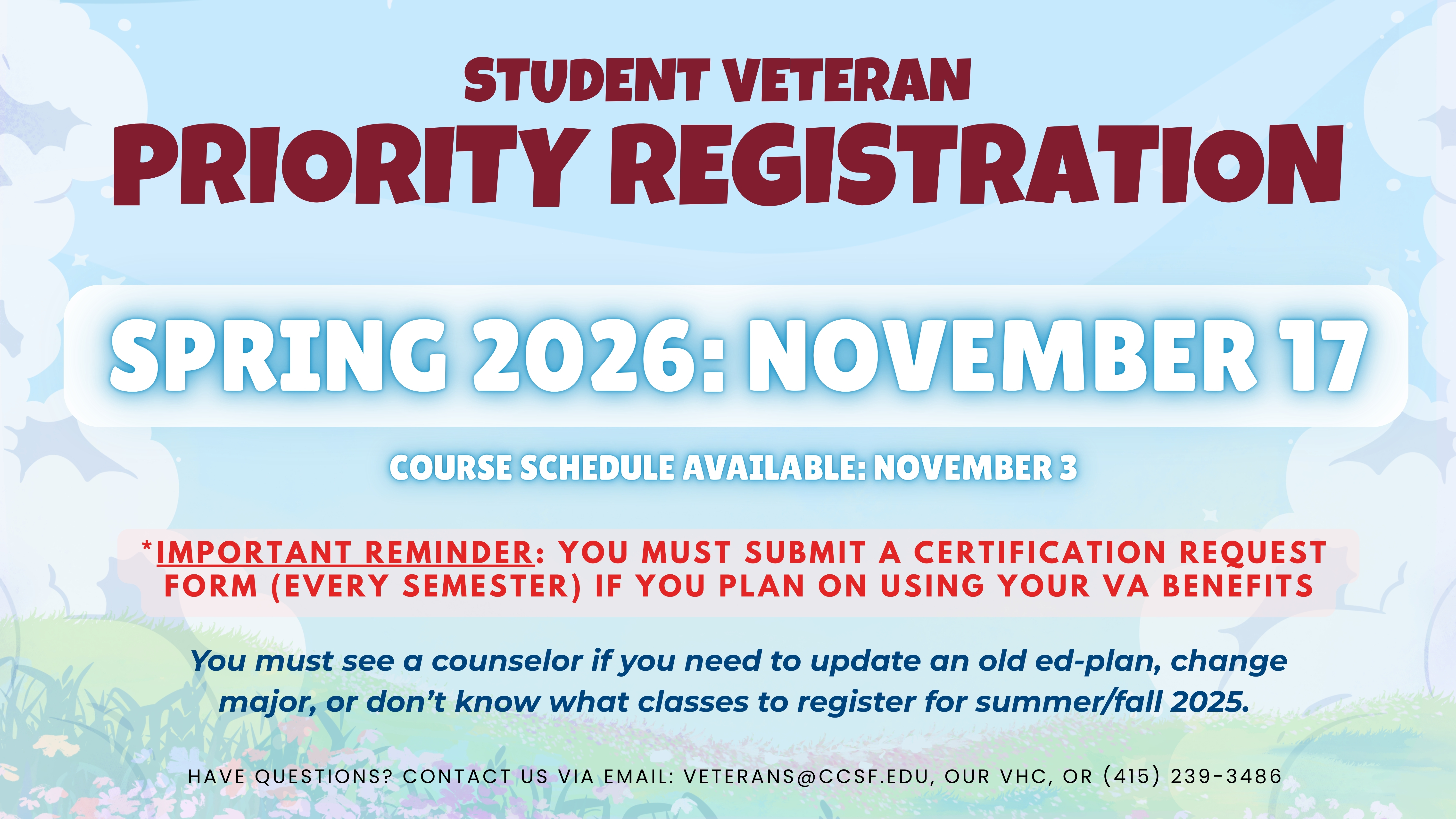 Spring 2026 Priority Registration