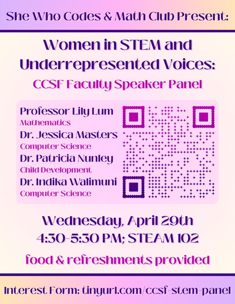 Jessica Launius Math Women in STEM and Underrepresented Voices | CCSF