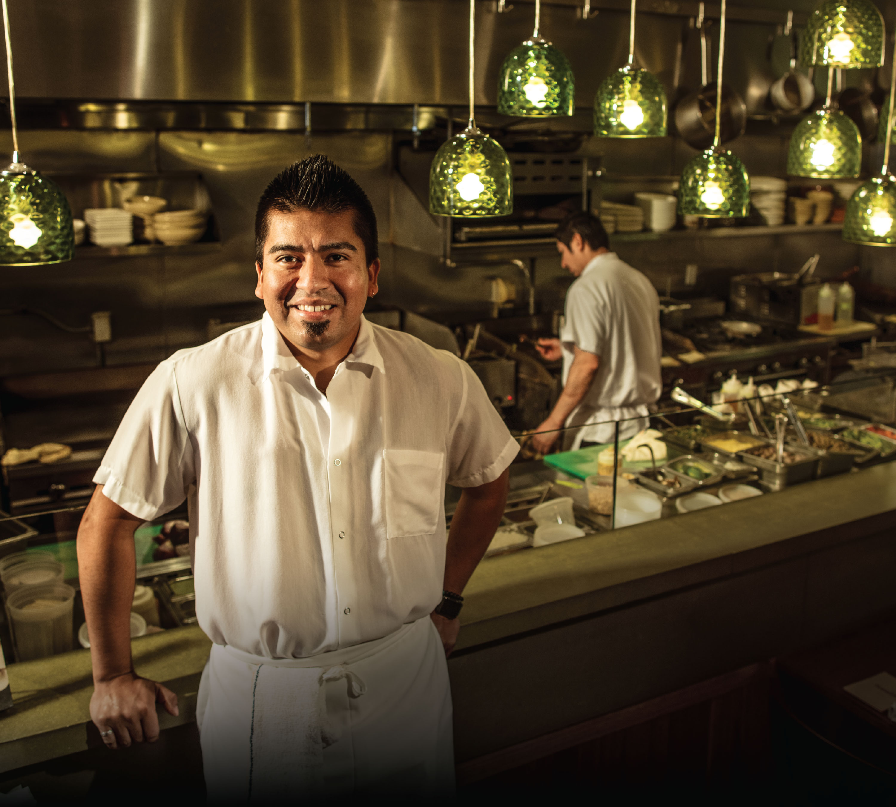 noncredit student works in kitchen