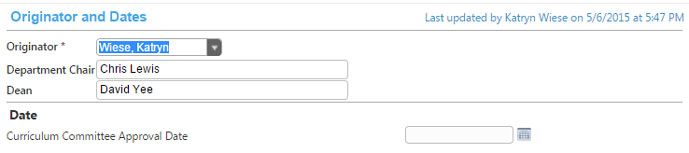 Screenshot Originator & Dates Screenshot Originator & Dates
