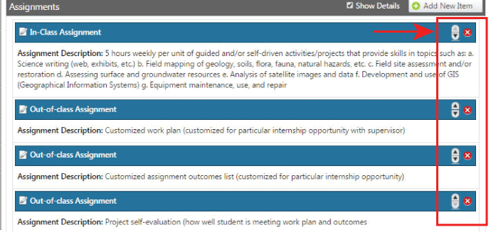 Screenshot of Course Assignment New Screenshot of Course Assignment New