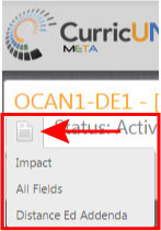 Distance Education Addenda Reports Menu Screenshot Distance Education Addenda Reports Menu Screenshot