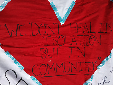 We don't heal in isolation but in community