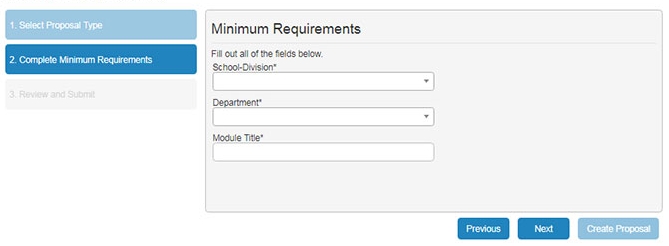 Minimum Requirements Screen