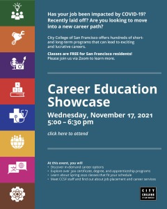 Career Education Showcase - November 17, 2021