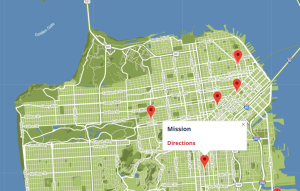 Mission Campus location on San Francisco map