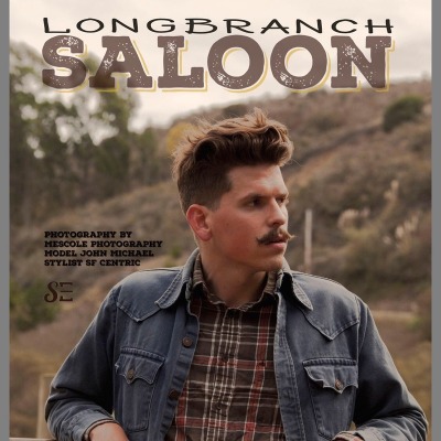 Man on cover of Longbranch Saloon magazine