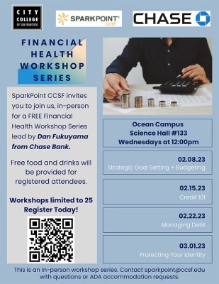 SparkPoint - Chase Bank - In-Person Financial Health Workshop Series