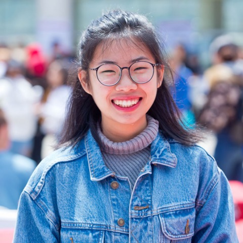New CCSF Student smiles