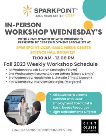 In-Person Workshop Wednesdays