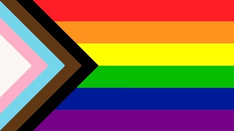 Black and Brown Solidarity Rainbow Flag
