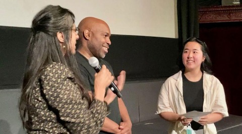 CCSF Cinema Professor Anjali Sundaram with City Shorts Producer Peter Tyler and Filmmaker Laurel Kuo